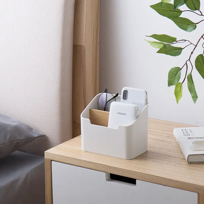 Practical storage box for TV and AC remotes