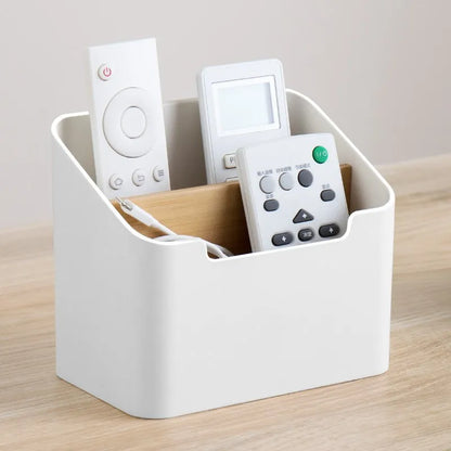 Spacesaving storage box for TV clickers