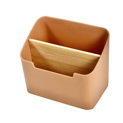 Bamboo organizer for remote controls and AC