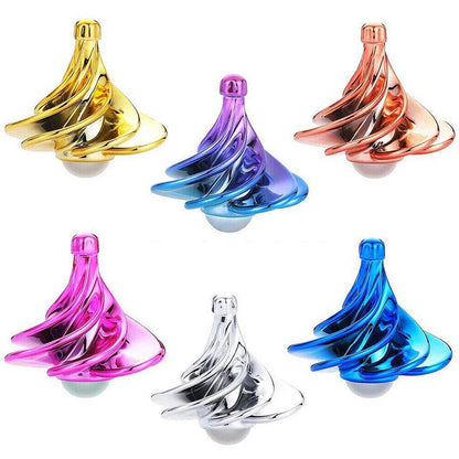 Kinetic Spinner Toy WindPowered Rotating Desk Fidget Toy  Fun Stress Relief Gift for Children  A