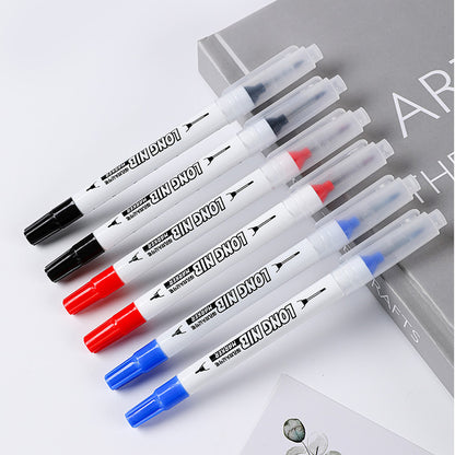 DoubleTip Deep Hole Long Head Nib Markers Waterproof MultiPurpose Pen For Metal Woodworking  Bathro 4