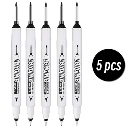 DoubleTip Deep Hole Long Head Nib Markers Waterproof MultiPurpose Pen For Metal Woodworking  Bathro 7