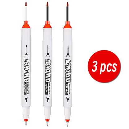DoubleTip Deep Hole Long Head Nib Markers Waterproof MultiPurpose Pen For Metal Woodworking  Bathro 9