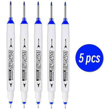 DoubleTip Deep Hole Long Head Nib Markers Waterproof MultiPurpose Pen For Metal Woodworking  Bathro 13