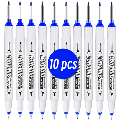 DoubleTip Deep Hole Long Head Nib Markers Waterproof MultiPurpose Pen For Metal Woodworking  Bathro 14