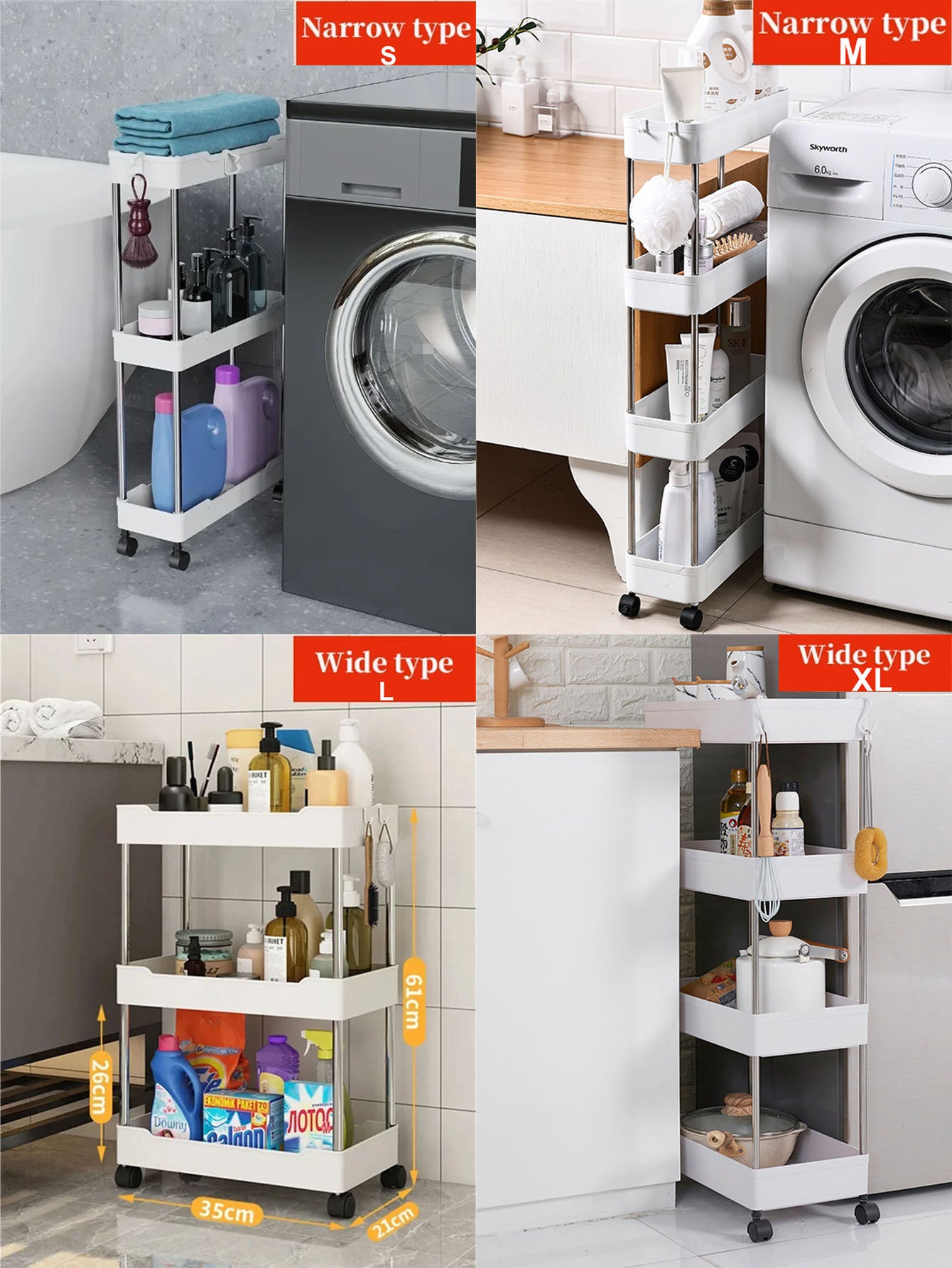 portable storage organizer for bathroom