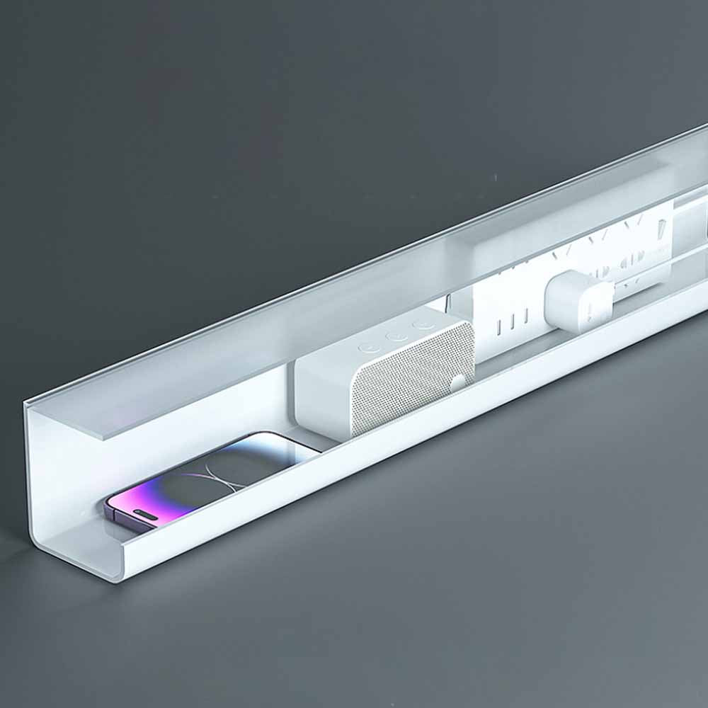 Easy to install cable organizer under desk