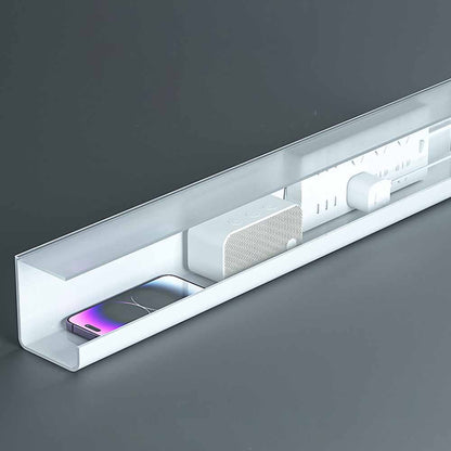Easy to install cable organizer under desk