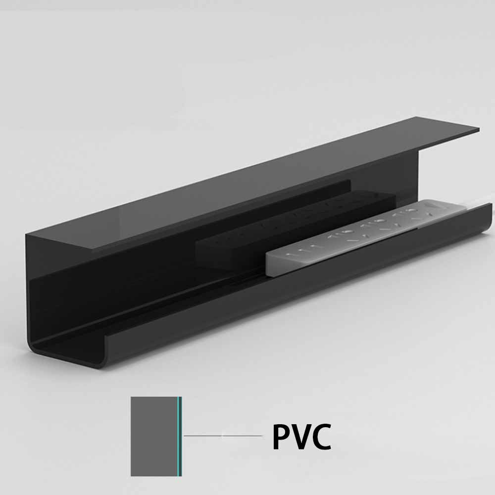 Wire management tray for standing desk