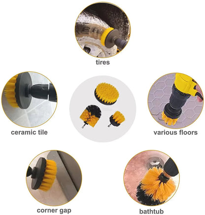 New Car Cleaning Brushes Kit Automotive Detailing Tools for Cars Electric Drill Brush  Dust Clean