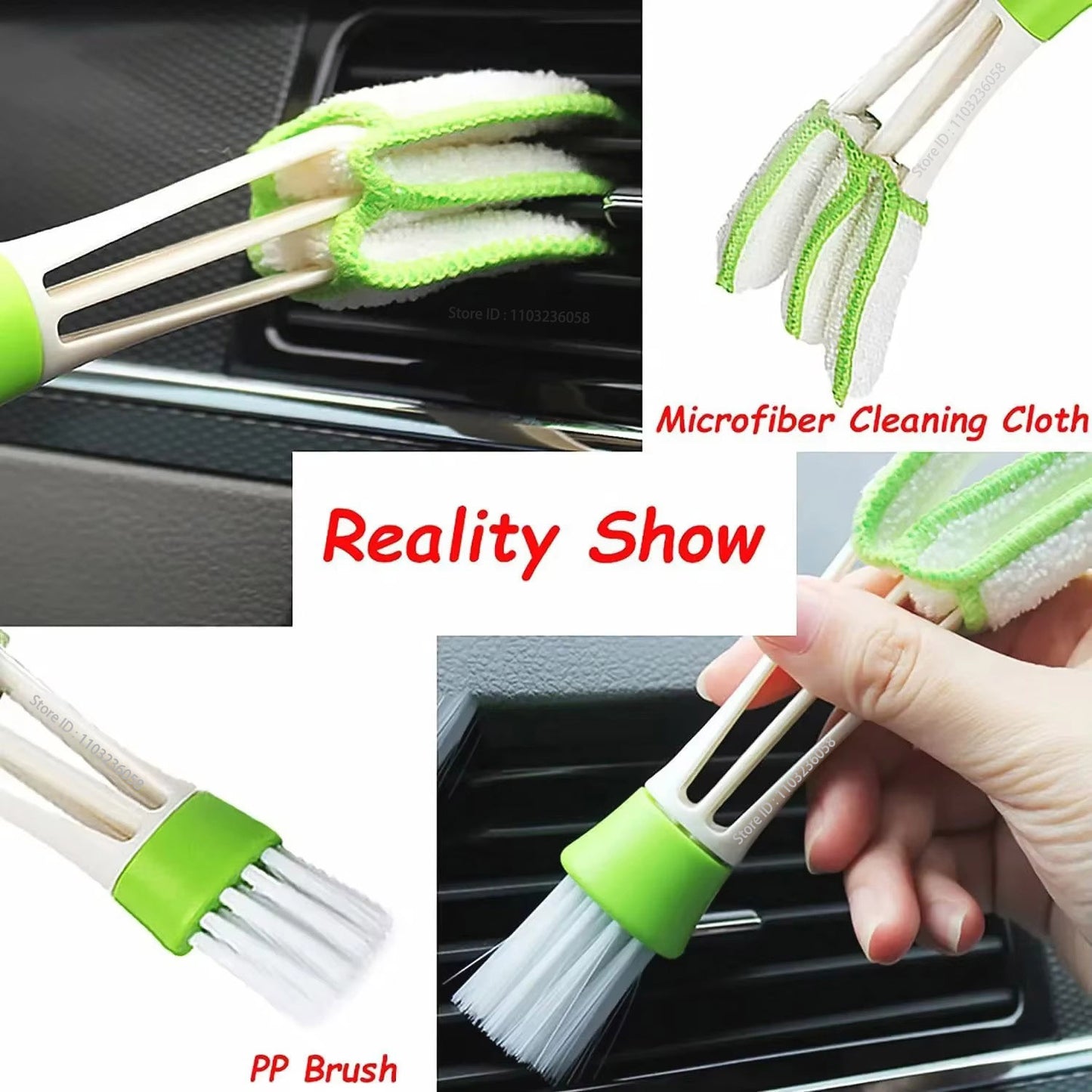 New Car Cleaning Brushes Kit Automotive Detailing Tools for Cars Electric Drill Brush  Dust Clean