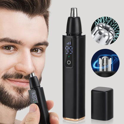 Professional Unisex Nose Hair Trimmer, Rechargeable, Automatic & Portable for Painless Grooming