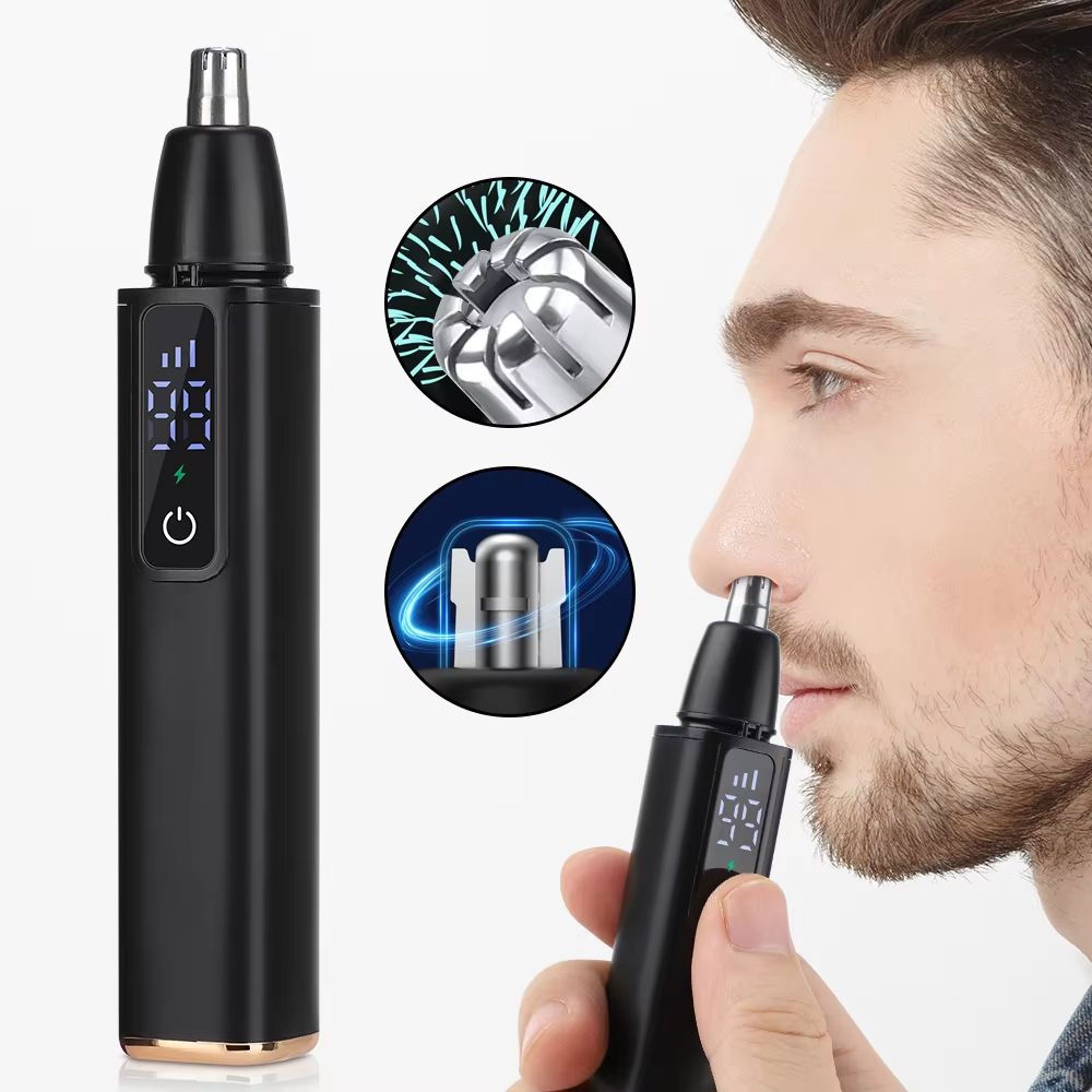 Professional Unisex Nose Hair Trimmer Rechargeable Automatic  Portable For Painless Grooming 1