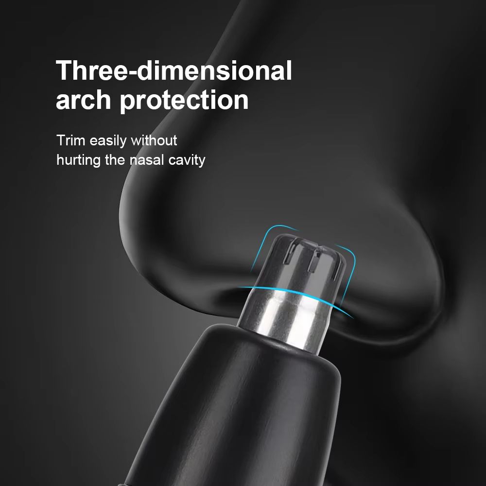Professional Unisex Nose Hair Trimmer Rechargeable Automatic  Portable For Painless Grooming 2