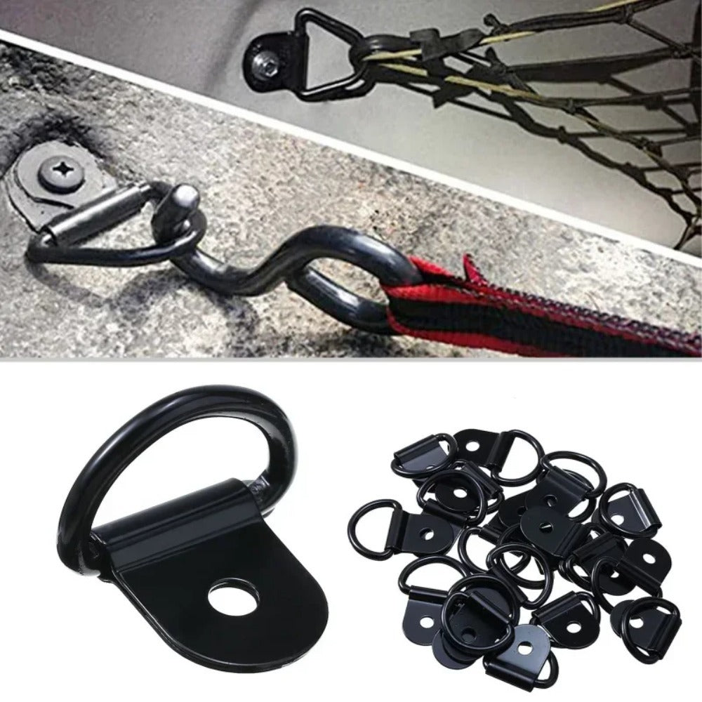 10Pcs Heavy-Duty Stainless Steel D Rings – Secure Tie Down Anchors & Lashing Rings for Car, Boat, Trailer, RV Load