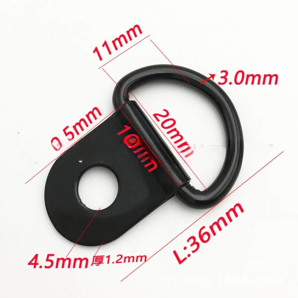 10Pcs Heavy-Duty Stainless Steel D Rings – Secure Tie Down Anchors & Lashing Rings for Car, Boat, Trailer, RV Load