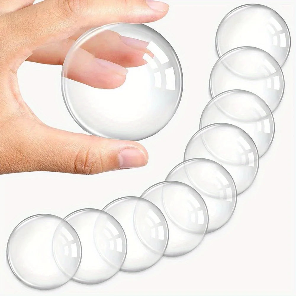Clear Soft Rubber Door Stopper Door Knob Wall Shield  Muffler Pad Protective Plug 2