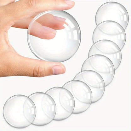 Clear Soft Rubber Door Stopper Door Knob Wall Shield  Muffler Pad Protective Plug 2