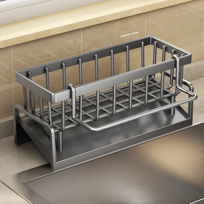 Kitchen Sink Drain Rack ABS Plastic SelfDraining Organizer For Sponge Soap  Dishcloth 3