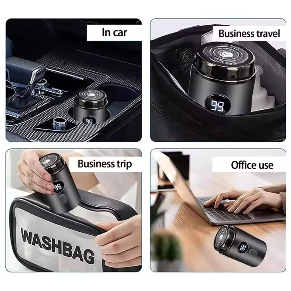 Mini Electric Shaver For Men  Women Portable Type C Rechargeable Wet Dry Shaver With LED Display 5