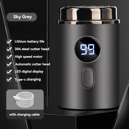 Mini Electric Shaver For Men  Women Portable Type C Rechargeable Wet Dry Shaver With LED Display 7