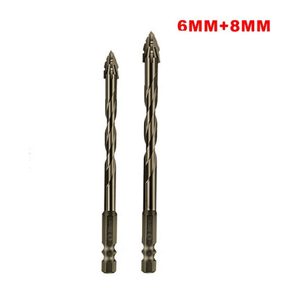 HighFourEdged Serrated Eccentric Drill Bit Dry Drilling For Ceramic Tiles Glass Marble  Concrete 6