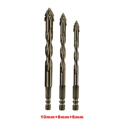 HighFourEdged Serrated Eccentric Drill Bit Dry Drilling For Ceramic Tiles Glass Marble  Concrete 7