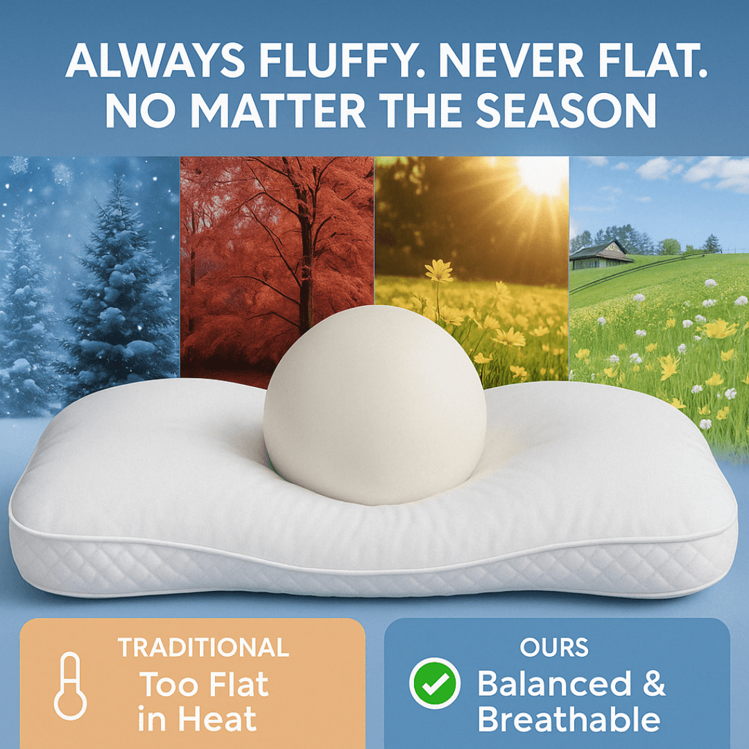 Ergonomic Goose Down Pillow With Cervical Neck Support 5