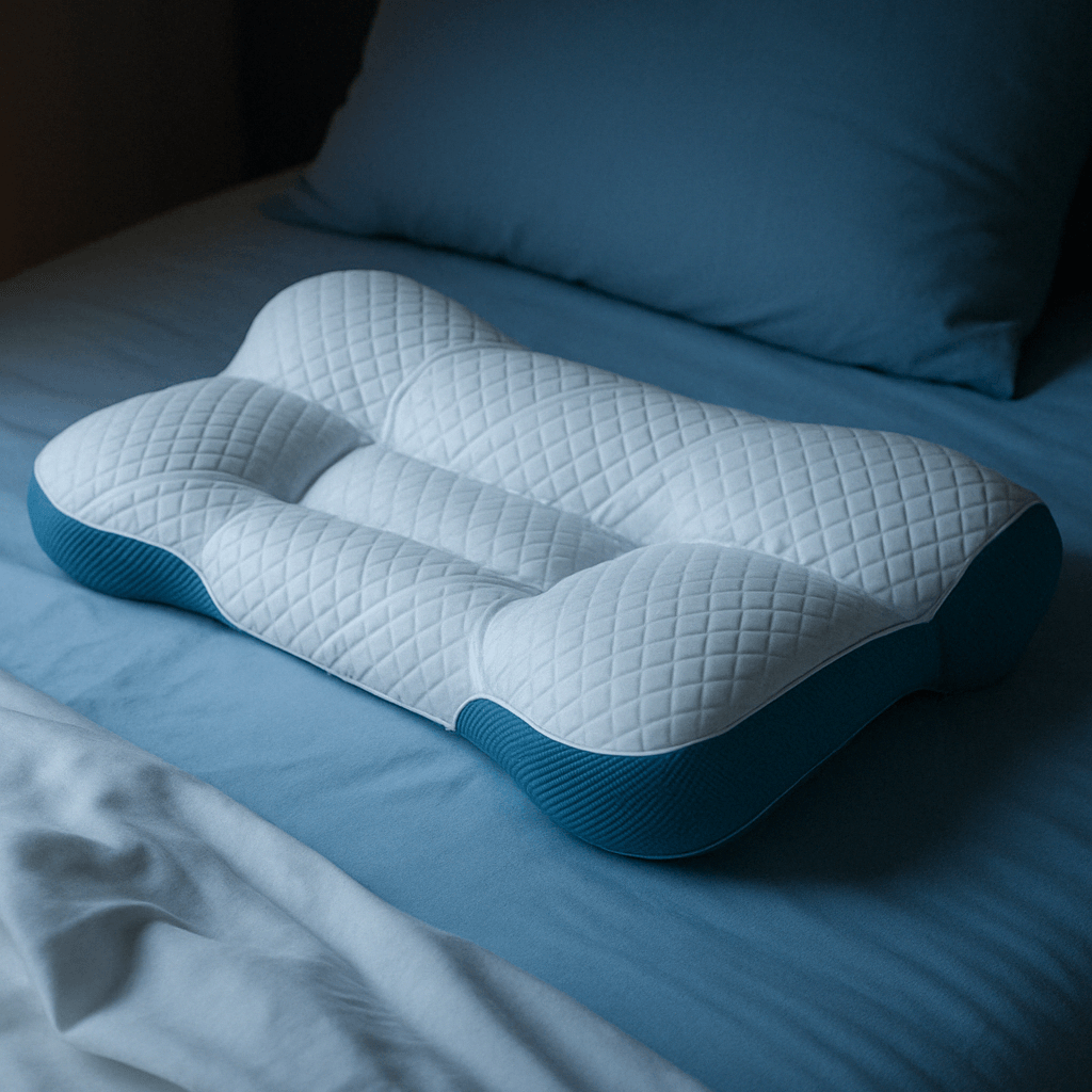 Ergonomic Goose Down Pillow Cervical Support Comfort Down Pillow Sleep Enhancing Pillow 6