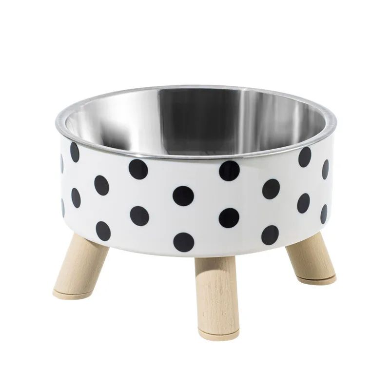Anti Knock Pet Bowl HighFooted Dog Proof Large Capacity Plastic Cat Food Bowl 9