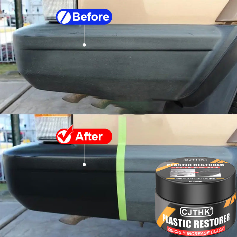 Car Plastic Restorer Crystal Clear Auto Interior Leather  Panel Renewal Wax For Back To Black Gloss 3