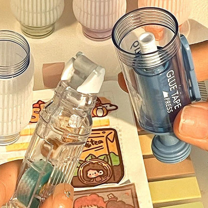 Transparent Dot Dispensing Correction Tape Press Style DoubleSided Tape With Replaceable Refills Fo 4