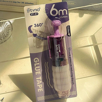 Transparent Dot Dispensing Correction Tape Press Style DoubleSided Tape With Replaceable Refills Fo 5