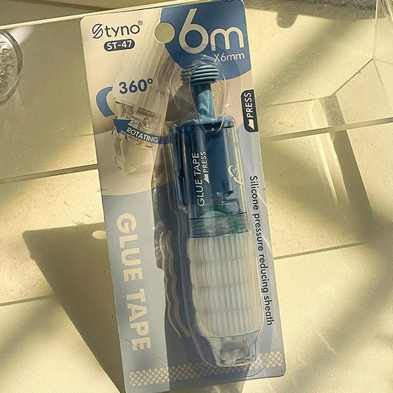 Transparent Dot Dispensing Correction Tape Press Style DoubleSided Tape With Replaceable Refills Fo 6