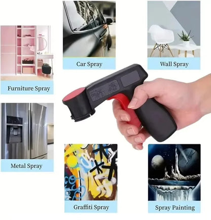 Reusable Spray Paint Gun Grip Lightweight DIY Spray Paint Tool for Cars & Home Projects