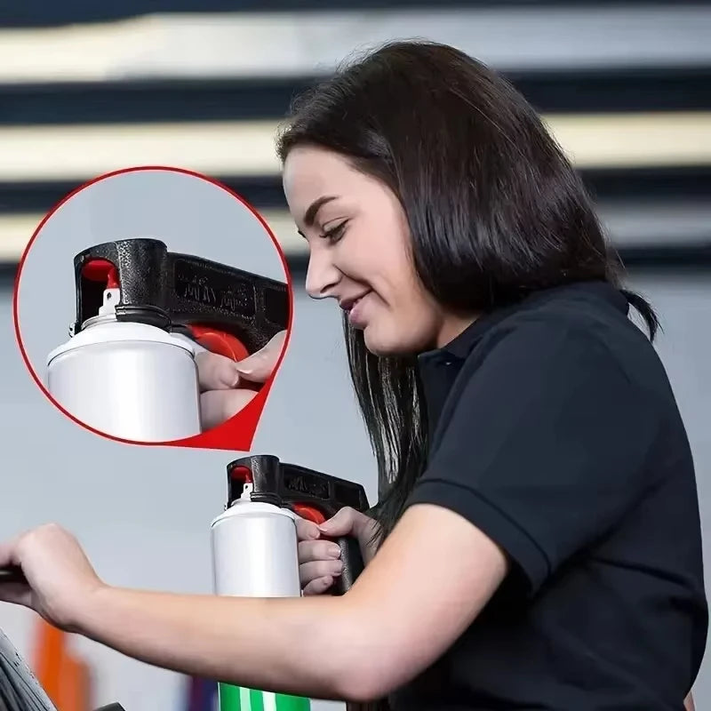 Reusable Spray Paint Gun Grip Lightweight DIY Spray Paint Tool for Cars & Home Projects