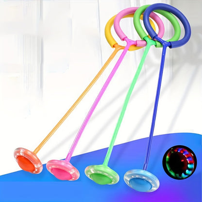 Foldable Flashing Bouncing Ball LED Jump Ring Sports Game for Kids & Adults