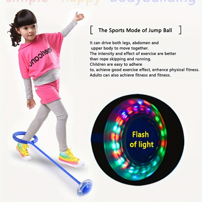 Foldable Flashing Bouncing Ball LED Jump Ring Sports Game for Kids & Adults