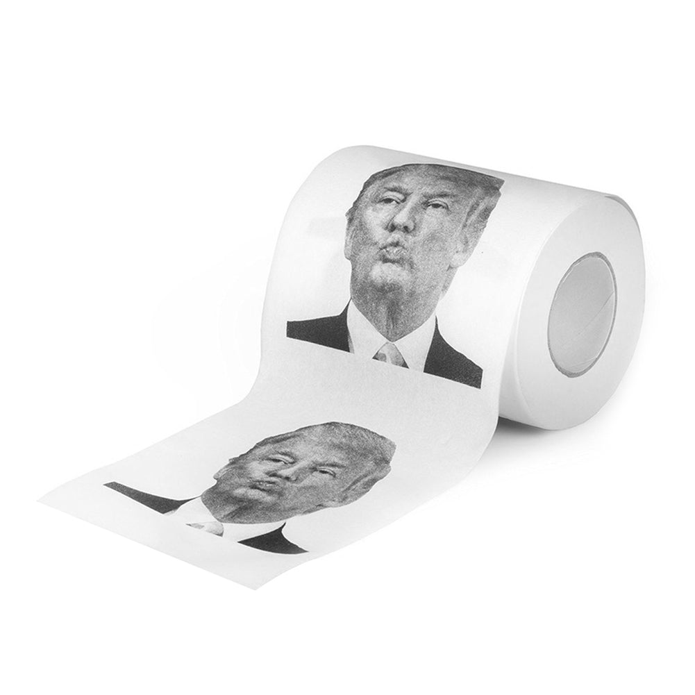 Donald Trump Roll Tissue Fun Prank Joke Toilet Paper  Nontoxic  Dustless Gag Gift