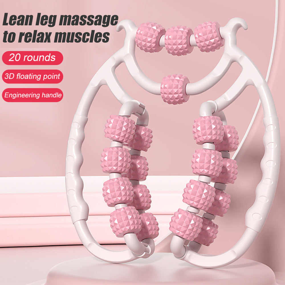 Newest 20 Wheel Annular Leg Clamp Massager Anti Cellulite Body Slimming Roller For Relaxation  Pain 2