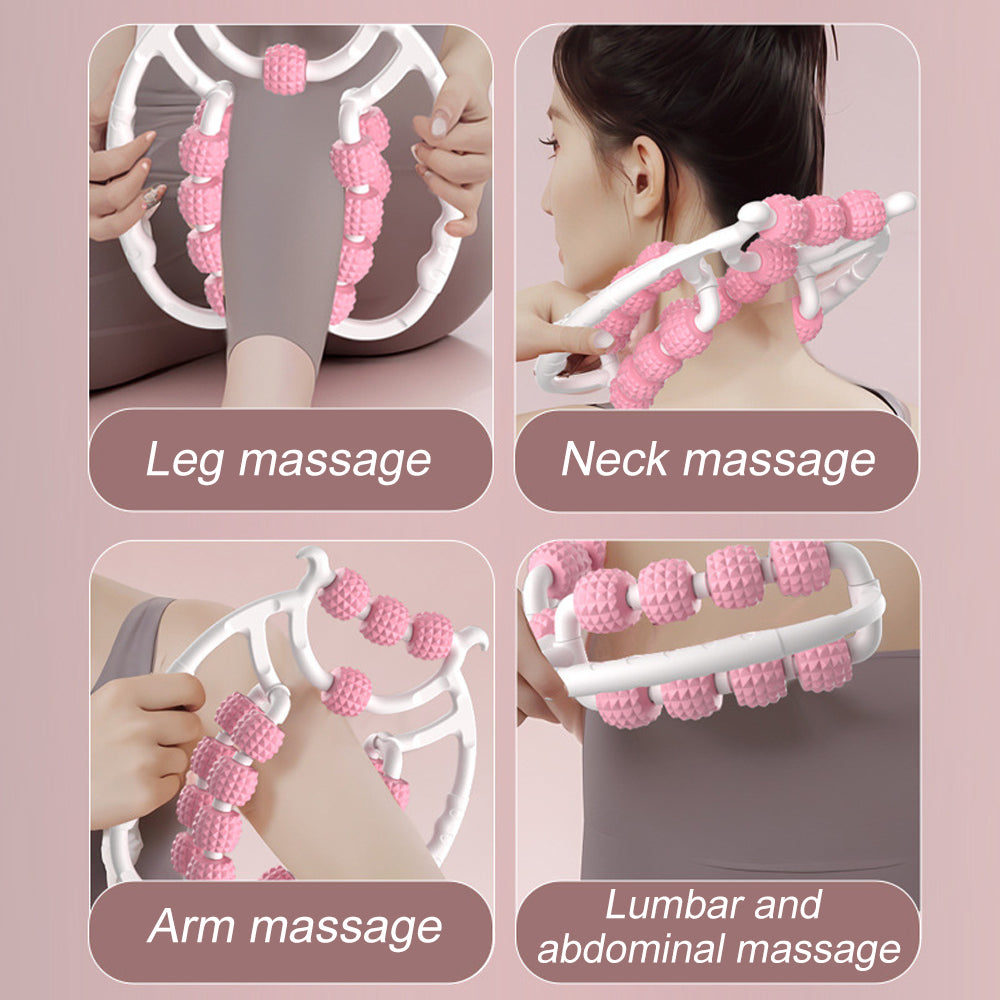 Newest 20 Wheel Annular Leg Clamp Massager Anti Cellulite Body Slimming Roller For Relaxation  Pain 1