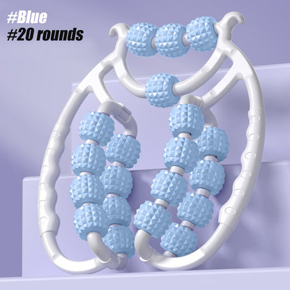 Newest 20 Wheel Annular Leg Clamp Massager Anti Cellulite Body Slimming Roller For Relaxation  Pain 7