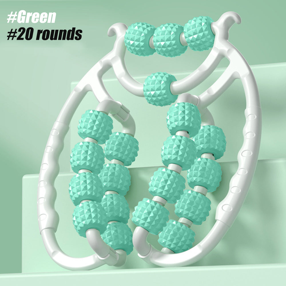 Newest 20 Wheel Annular Leg Clamp Massager Anti Cellulite Body Slimming Roller For Relaxation  Pain 8