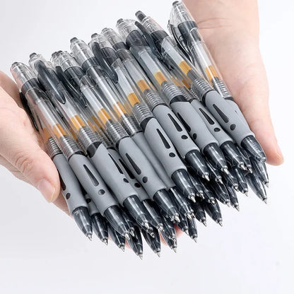 Retractable Gel Pens Set, Smooth Black, Red & Blue Ink Ballpoint Pens for Writing, Office & School Supplies
