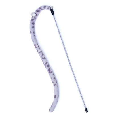 Funny Caterpillar Cat Toy Feather Wand Velvet Caterpillar Rod Toy For Aggressive Cats Colorful Pet  8