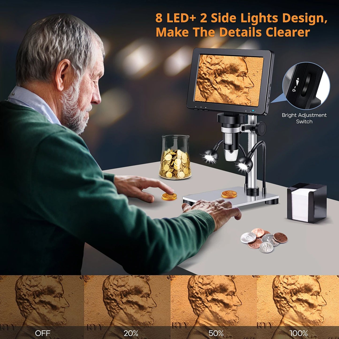 Electronic Microscope Camera For PCB Soldering Phone Repair  Circuit Board Magnification 2