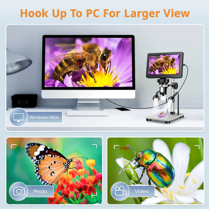 Electronic Microscope Camera For PCB Soldering Phone Repair  Circuit Board Magnification 4