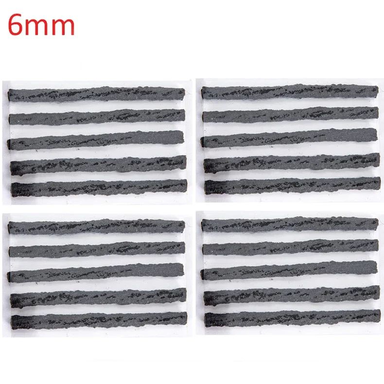 Tubeless Tire Repair Strips For Car Motorcycle Bike HeavyDuty Rubber Plug Seal Tool Kit For Punctur 11