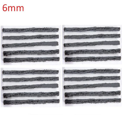 Tubeless Tire Repair Strips For Car Motorcycle Bike HeavyDuty Rubber Plug Seal Tool Kit For Punctur 11