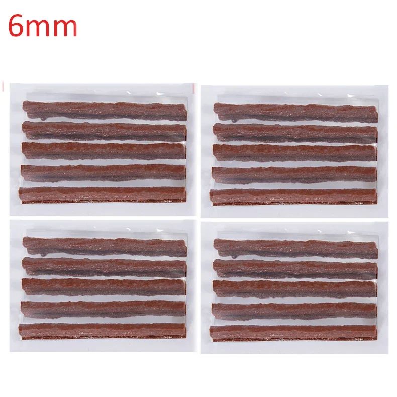 Tubeless Tire Repair Strips For Car Motorcycle Bike HeavyDuty Rubber Plug Seal Tool Kit For Punctur 8